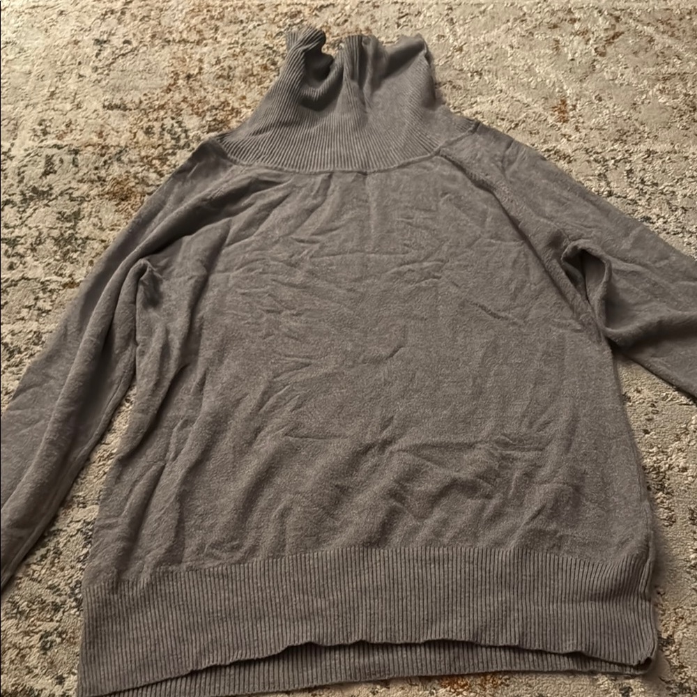Cozy Gray Turtleneck Sweater